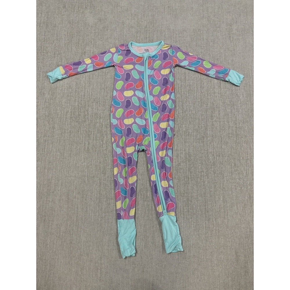 Birdie Bean Jellybean Colorful Pajama Bamboo Zippy Size 2T Toddler
